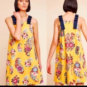 Maeve Anthro Sunniva Yellow Floral